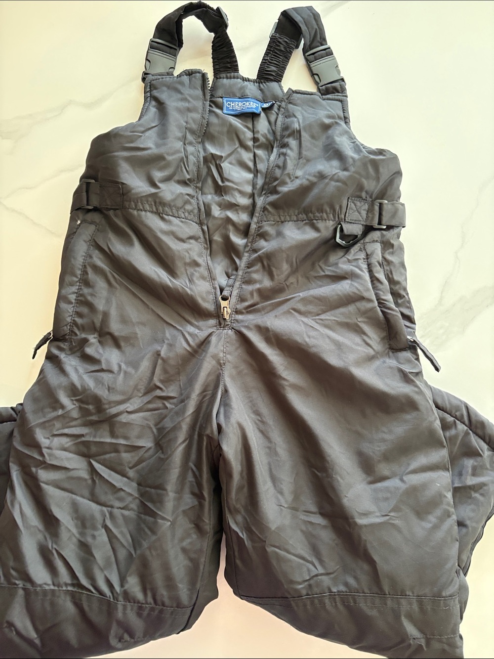 Cherokee Black Kids Snow Overalls